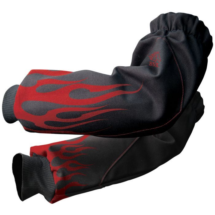 BX9-19S-BK BSX® FR Cotton Sleeves, Black, 19" Length - Pair